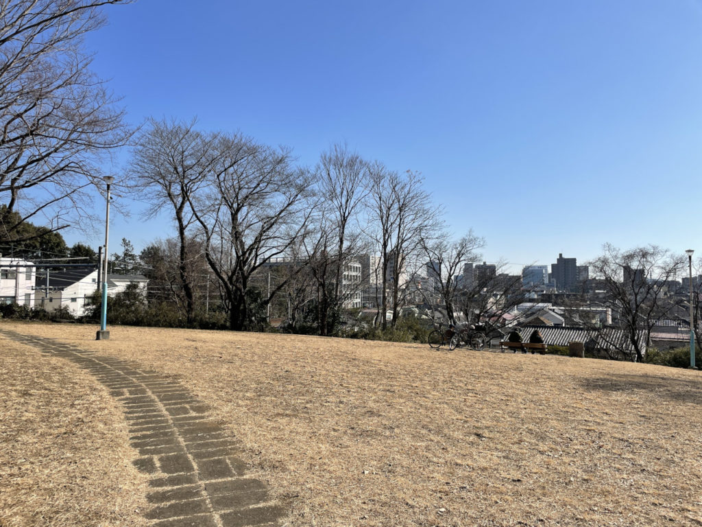 小山台遺跡公園で西武線を眺める【電車の見える公園】